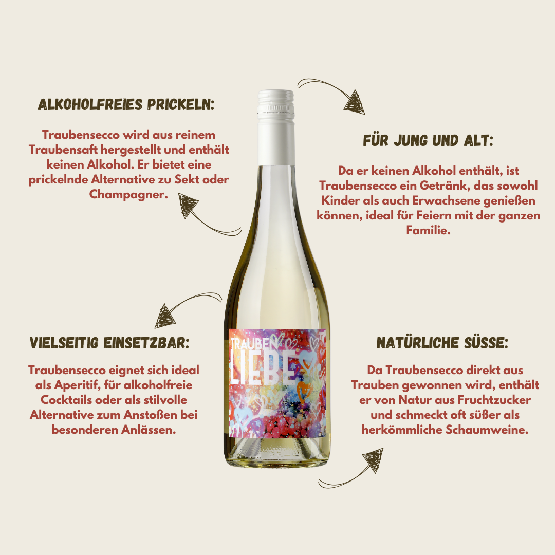 3er Paket TraubenLIEBE Traubensecco