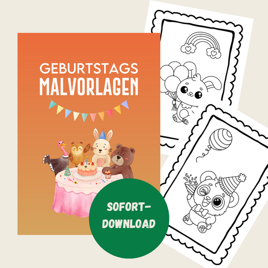 Geburtstags-Malvorlagen